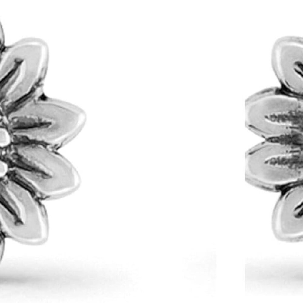 Jewelry Sterling Silver Sunflower Stud Earrings